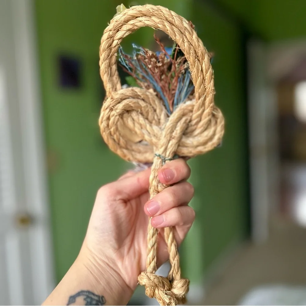 VTG Handmade Faux Floral Meadow Lace Bow Cottagecore Farmhouse Wall Decor